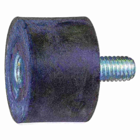 Midwest Fastener 3/8" x 1.5" x 1.5" MF Cylinder Bumper Mount 2PK 930877